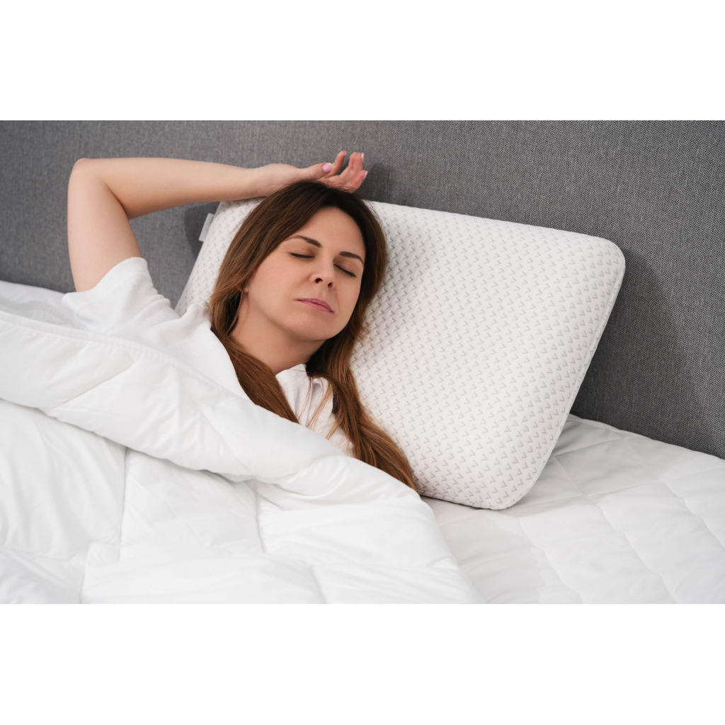 Подушка Ardesto ортопедична Sleepwell, класична прямокутна, піна меморі, 60х40х12см білий (ART6040CLP) - зображення 8