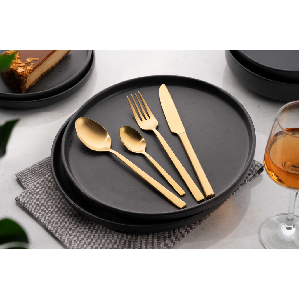 Набір столових приборів Ardesto Black Mars Favola 4 предмета Золотий (AR0704FSG) - зображення 3