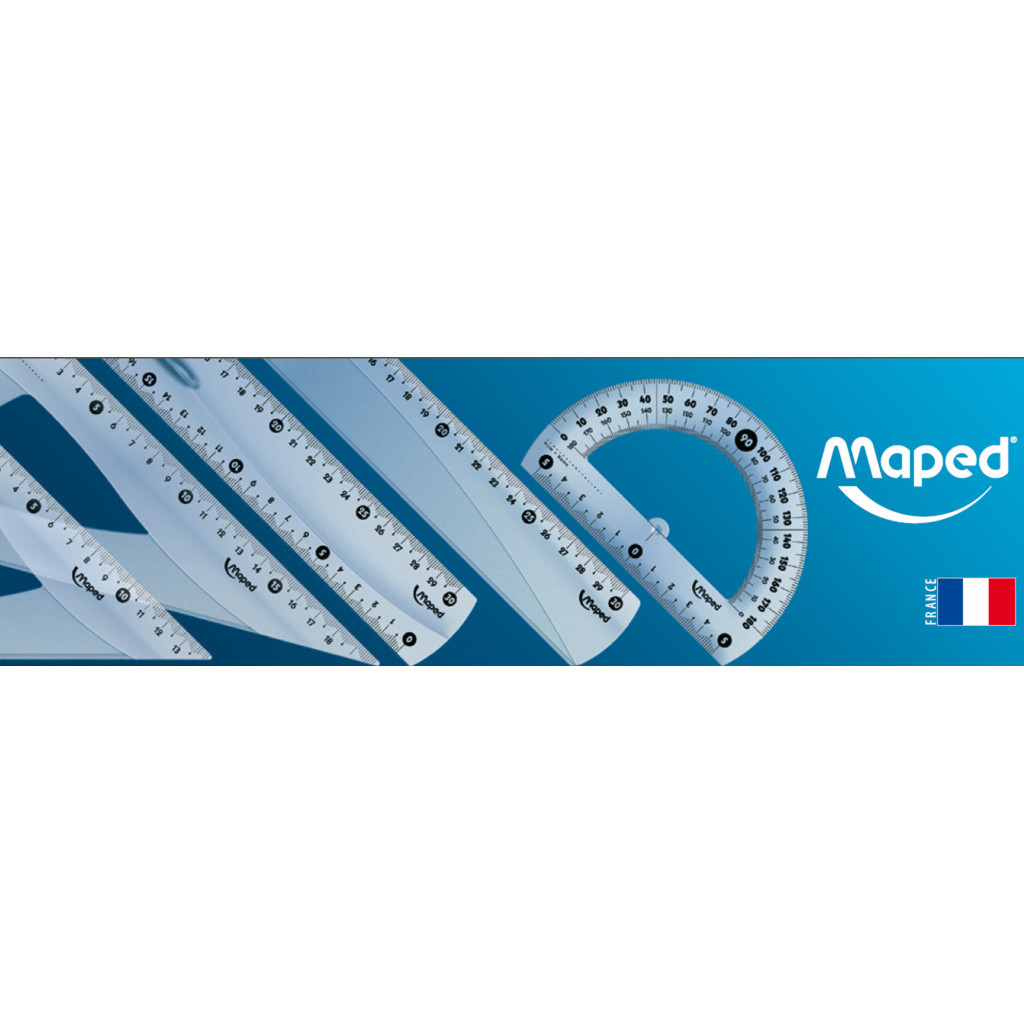 Лінійка Maped Транспортир UNBREAKABLE 180гр/120мм пластик (MP.244180) - зображення 3