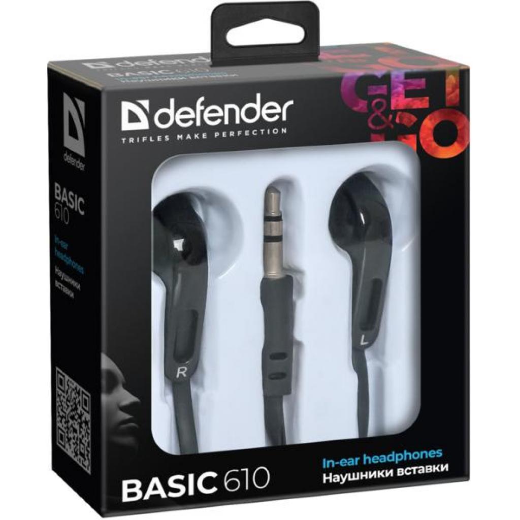 Навушники Defender Basic-610 Black (63610) - зображення 2