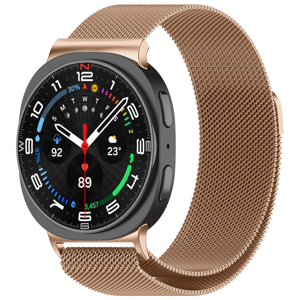 Ремінець до смарт-годинника Armorstandart Milanese Magnetic Samsung Watch 8 / 8 Classic (20x113 mm) Rose Gold (ARM87360) - зображення 1