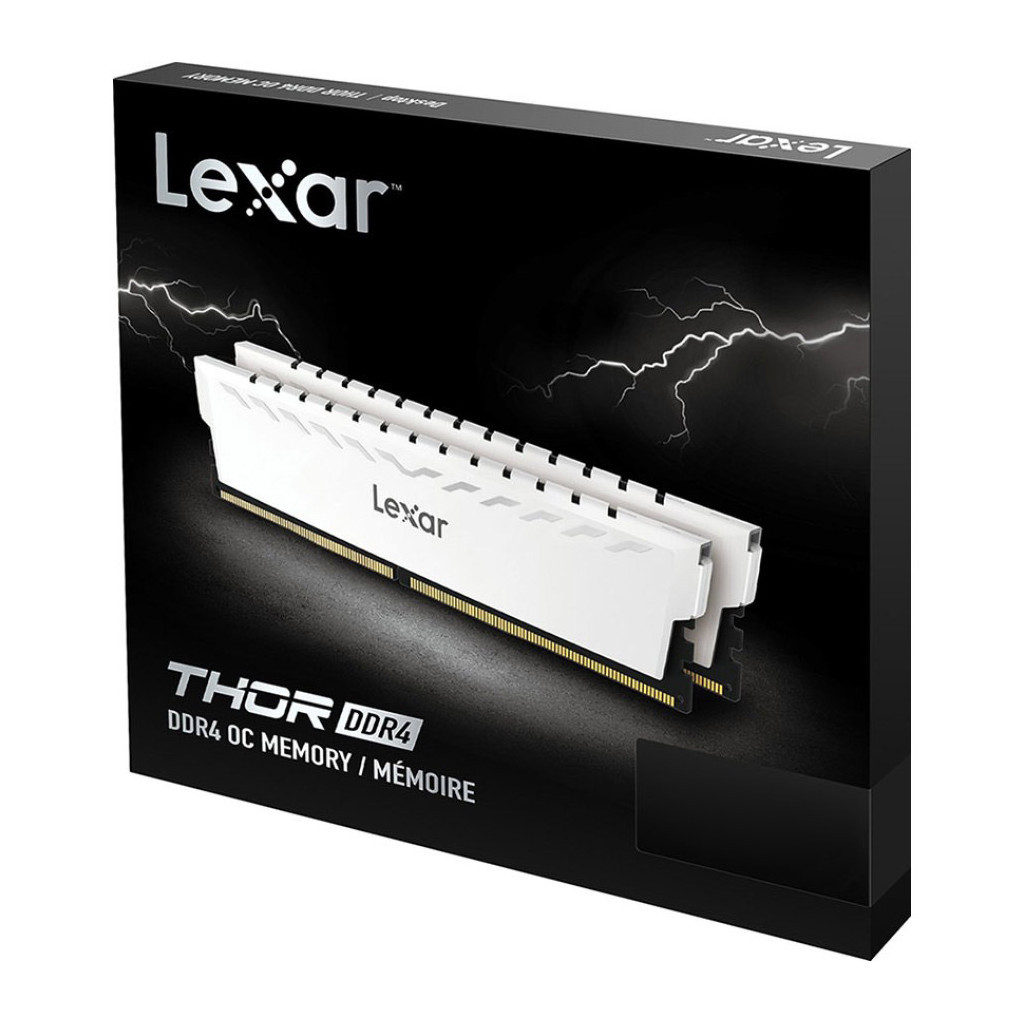 Модуль пам'яті для комп'ютера DDr432GB (2x16GB) 3600 MHz Thor White Lexar (LD4BU016G-R3600GDWG) - зображення 7