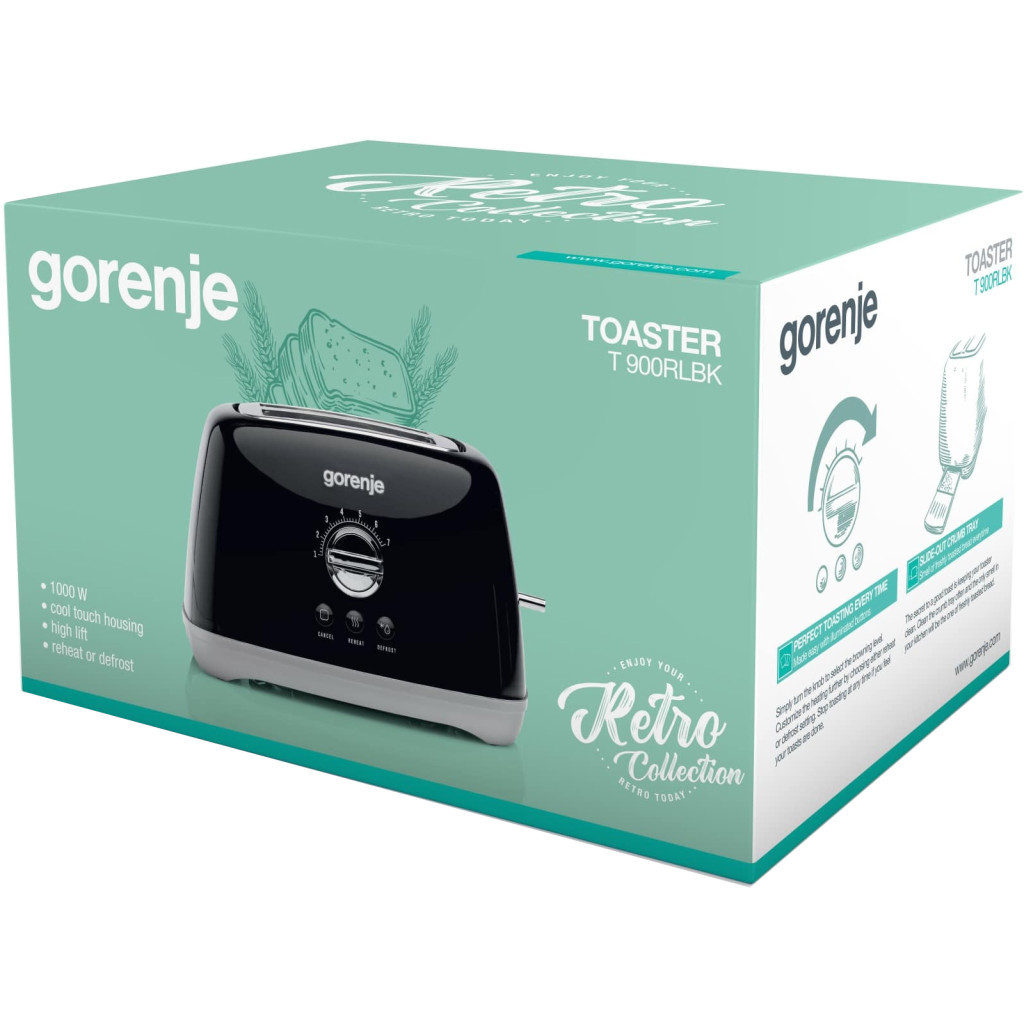 Тостер Gorenje T900RLBK - зображення 3