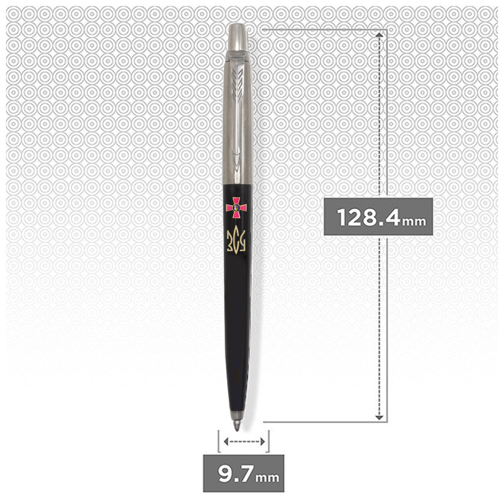 Ручка кулькова Parker JOTTER 17 Originals ARMY Black CT BP Емблема ЗСУ + Тризуб ЗСУ золот. (15632_W1015u) - зображення 3