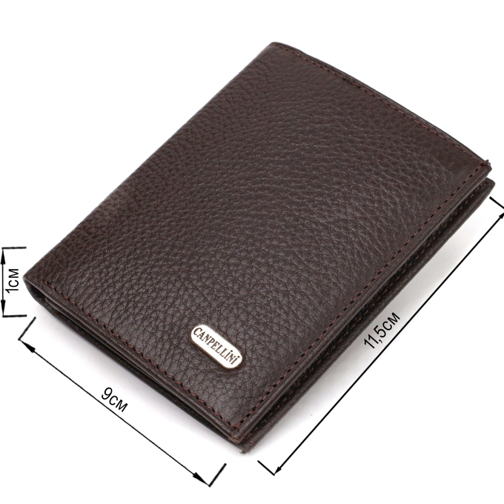 Гаманець Canpellini З натуральної шкіри Коричневий (21873) - зображення 3