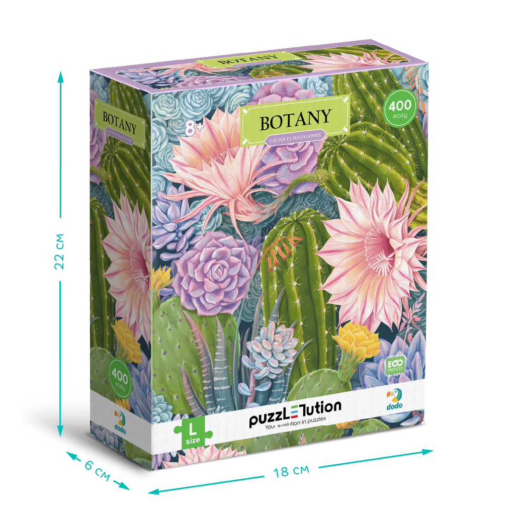 Пазл DoDo Easy-L Ботаніка. Кактуси та сукуленти (300613) - picture 4
