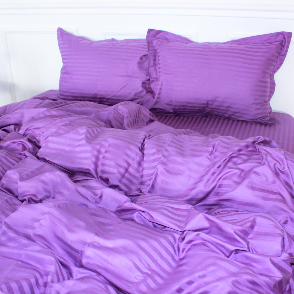 Постільна білизна MirSon Satin 30-0009 Purple 160х220 Сімейний (2200005250754) - зображення 1