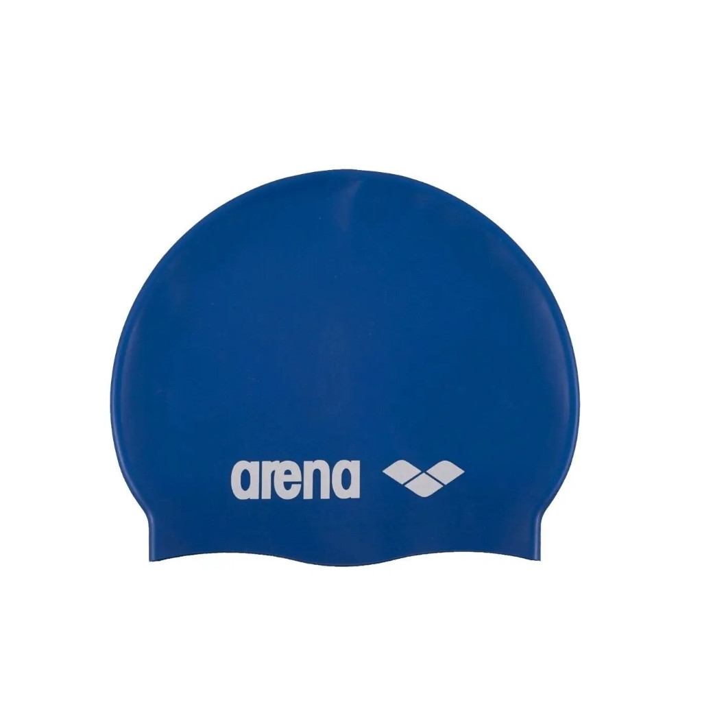 Шапка для плавання Arena Classic Silicone 91662-077 синій, білий Уні OSFM (3468335299150) - зображення 1