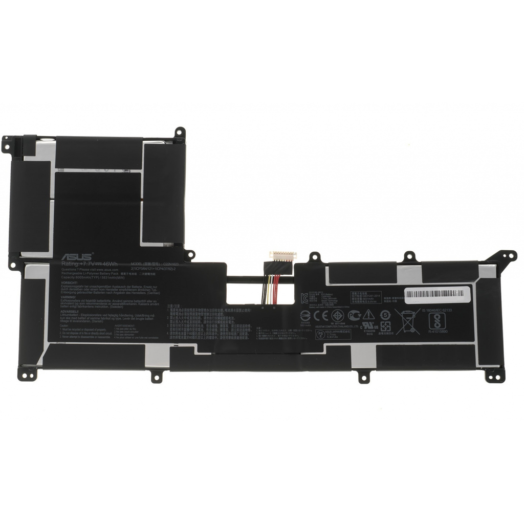 Акумулятор до ноутбука ASUS ZenBook UX490UA C22N1623, 6005mAh (46Wh), 2cell, 7.7V (A47592) - зображення 1