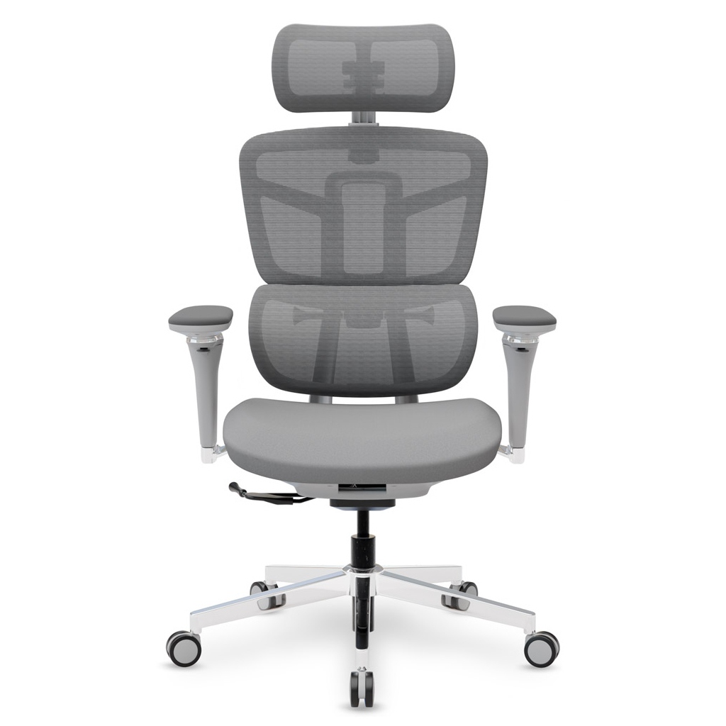 Офісне крісло Mealux S4 Air Fabric Grey (HF-S4 F/G) - зображення 8