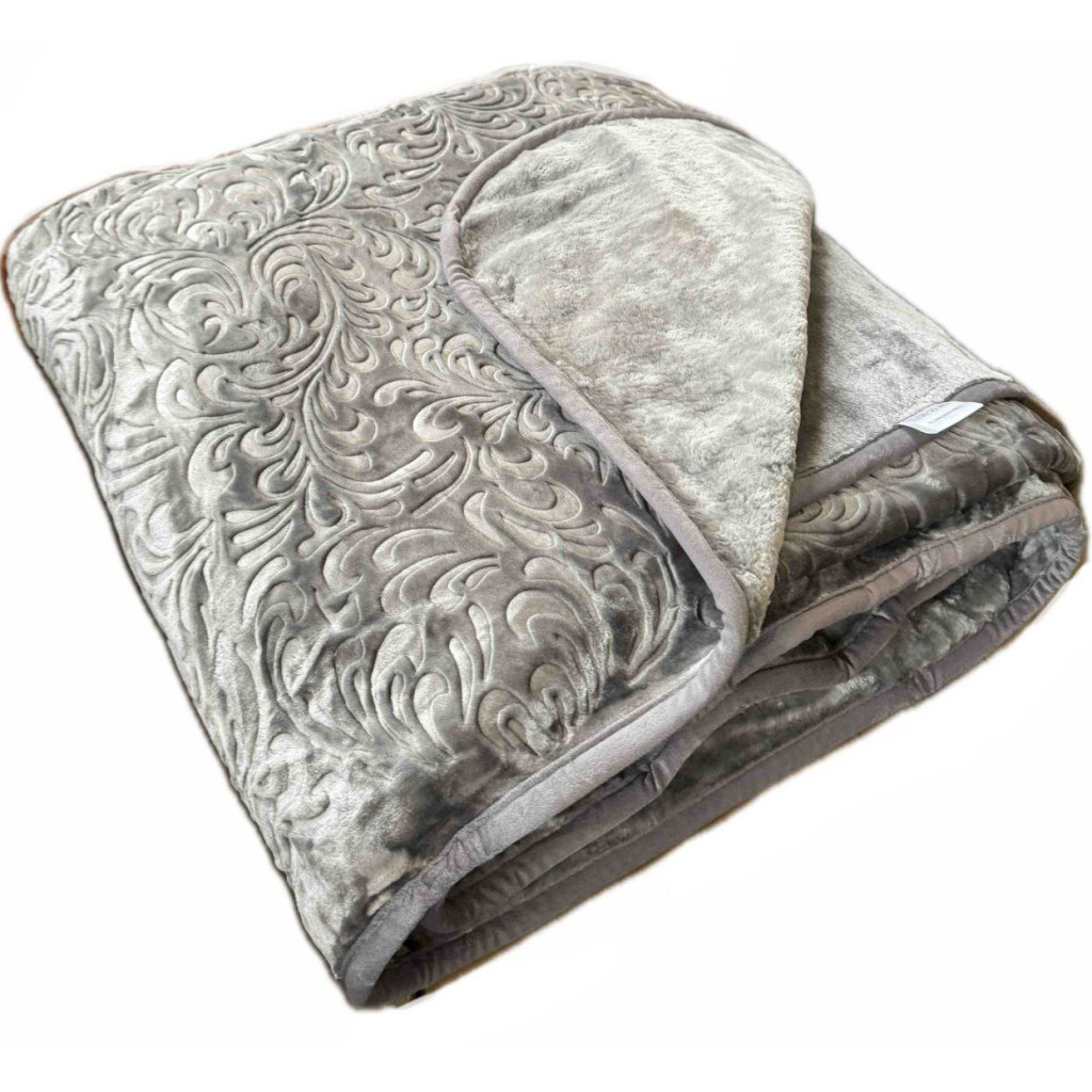 Плед Casablanket видавка Акриловий Сірий євро 200х240 (П-Видавка_сірий) - зображення 1