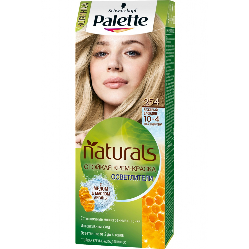 Фарба для волосся Palette Naturals 10-4 Бежевий блондин 110 мл (3838824124360) - зображення 1