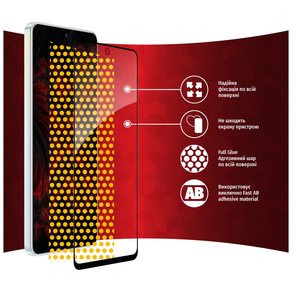 Скло захисне Intaleo Full Glue Tecno Camon 19/19 Pro (1283126547270) - зображення 6