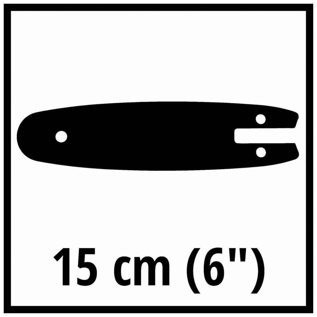 Шина для ланцюгової пили Einhell 15см, 1.0мм (4500163) - зображення 2