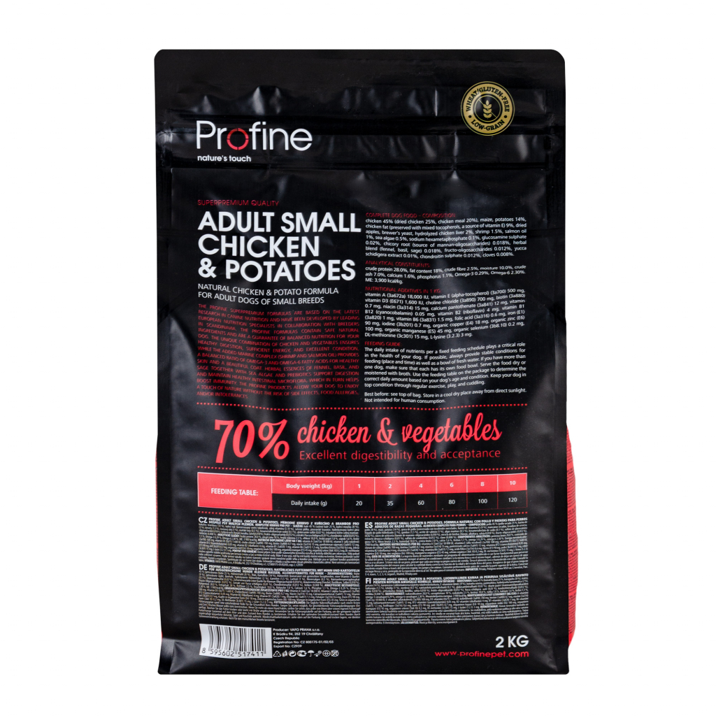 Сухий корм для собак Profine Adult Small з куркою і картоплею 2 кг (8595602517411) - зображення 3