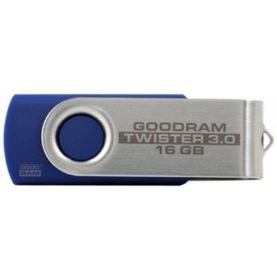 USB флеш накопичувач Goodram 16GB Twister Blue USB 2.0 (PD16GH2GRTSBR9) - зображення 1