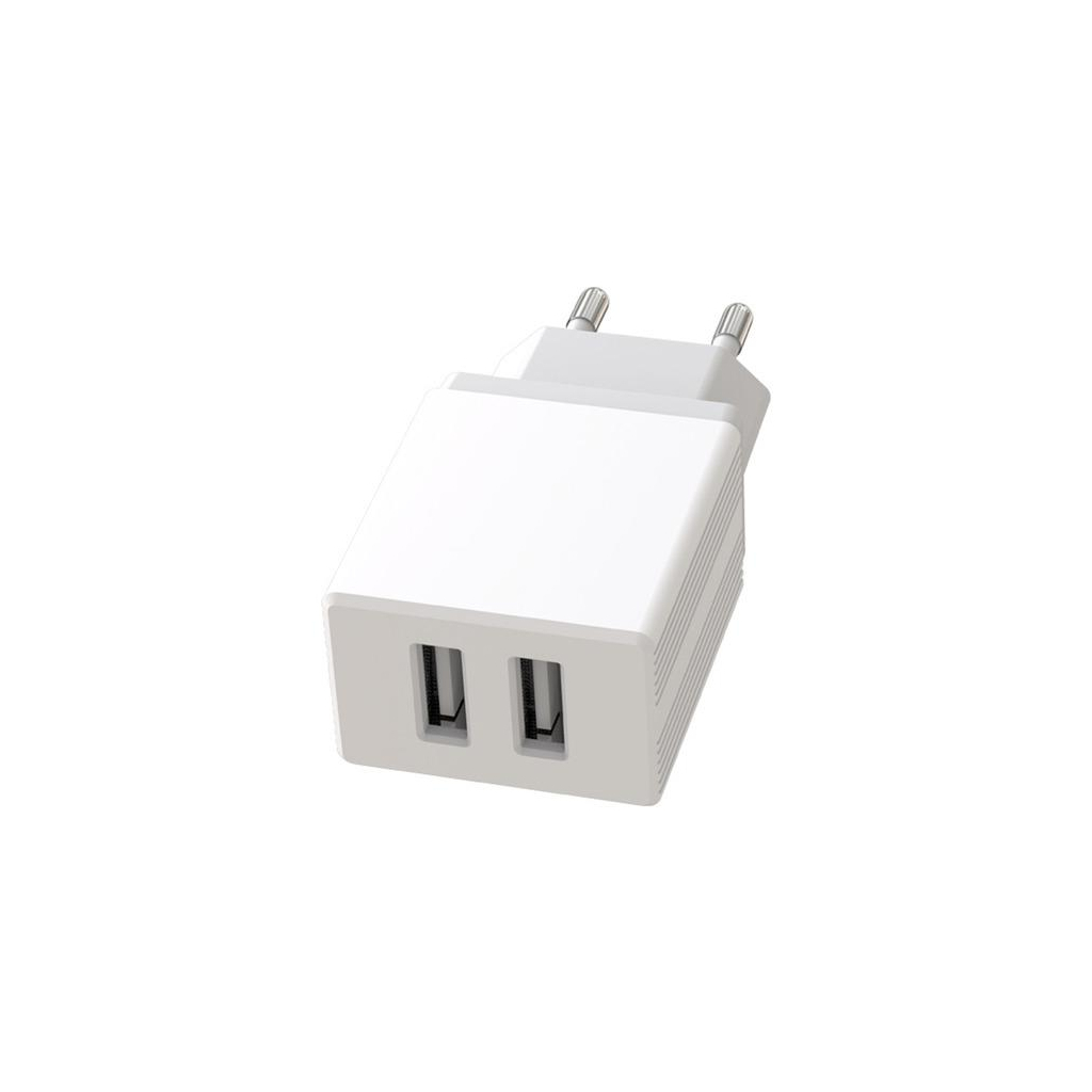 Зарядний пристрій XO L75 2USB/2.4A + MicroUSB White (XO-L75-M) - зображення 3