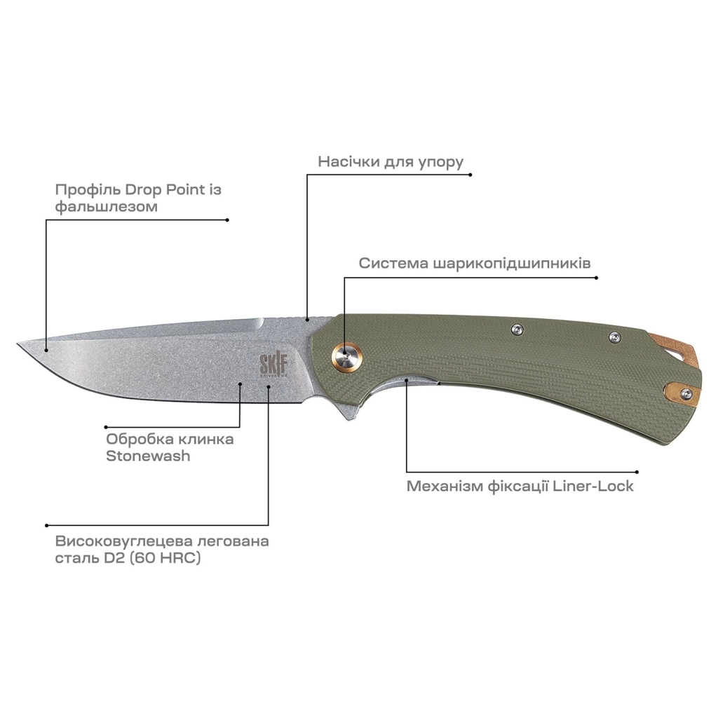 Ніж Skif Frontier SW Olive (DL-001SWOL) - зображення 6