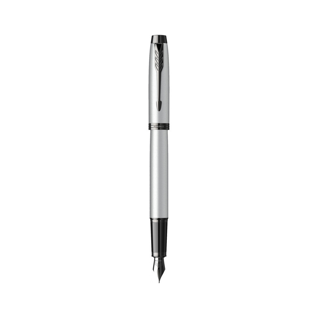Ручка пір'яна Parker IM 17 Achromatic Grey BT  FP F (22 811) - зображення 1