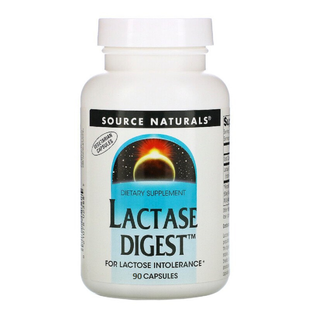 Вітамінно-мінеральний комплекс Source Naturals Лактаза, Lactase Digest, 90 капсул (SN2367) - зображення 1