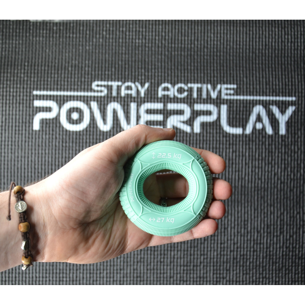 Еспандер PowerPlay PP-4330 Hand Grip Loops Large 22.5-27 кг М'ятний (PP_4330_Mint_(22.5-27kg)) - зображення 3