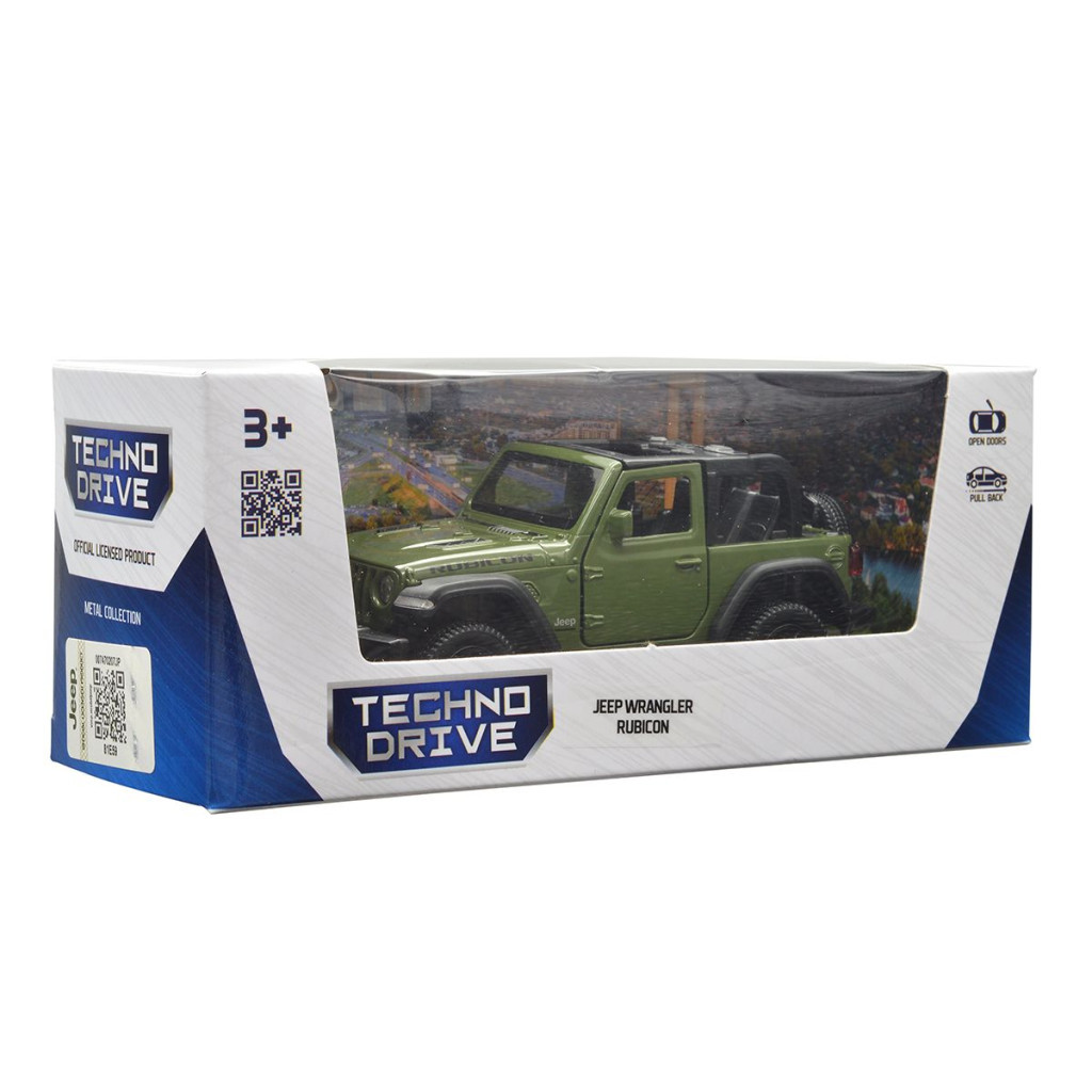 Машина TechnoDrive Jeep Wrangler Rubicon 2021 зелений (250339U) - зображення 2