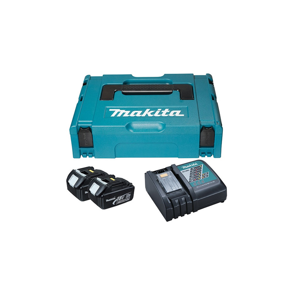 Акумулятор до електроінструменту Makita набір LXT (BL1830x2, DC18RC, Makpac1) (197952-5) - зображення 1
