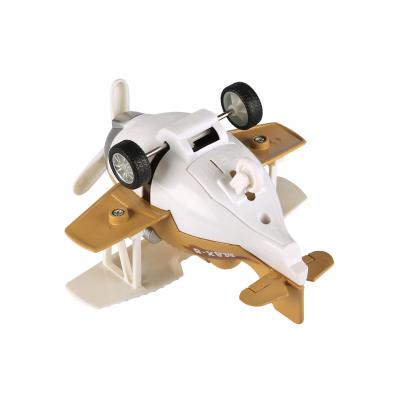 Спецтехніка Same Toy Самолет металический инерционный Aircraft коричневый со свет (SY8015Ut-3) - изображение 4