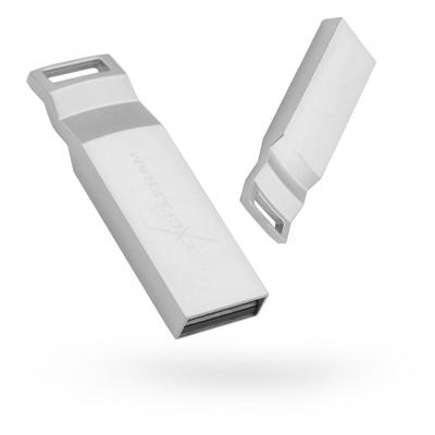 USB флеш накопичувач eXceleram 16GB U2 Series Silver USB 2.0 (EXP2U2U2S16) - зображення 1