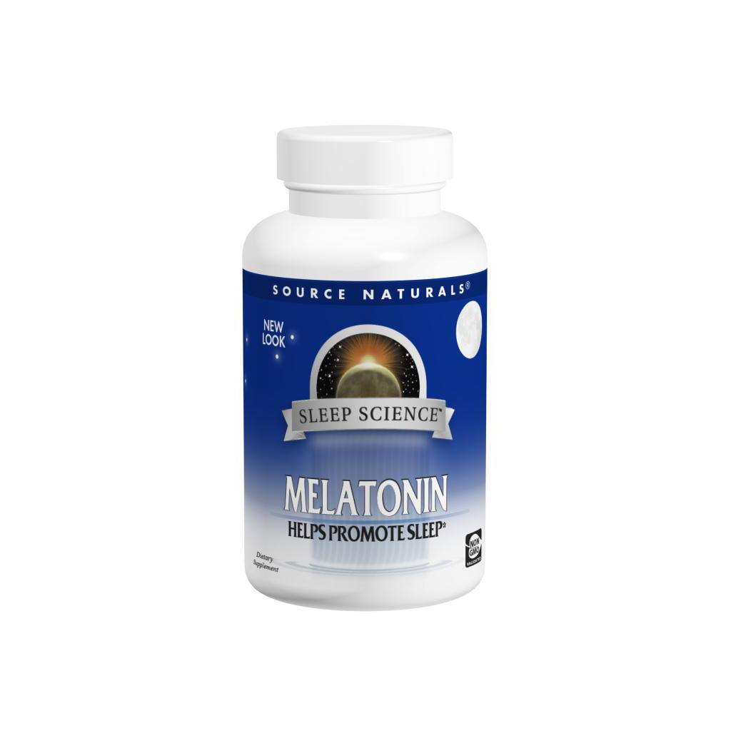 Амінокислота Source Naturals Мелатонін 3 мг, Sleep Science, 120 таблеток швидкої дії (SN0066) - зображення 1