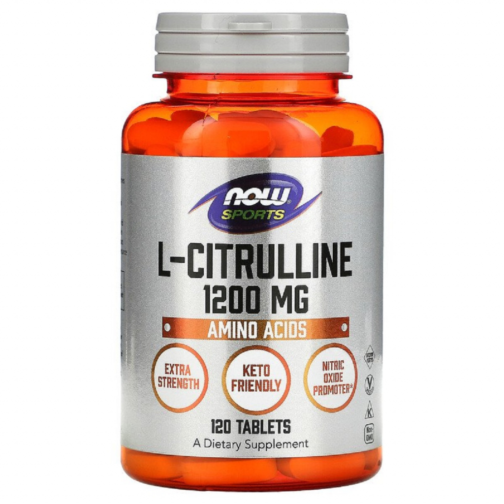 Амінокислота Now Foods L-Цитрулін, L-Citrulline, 1200 мг, 120 таблеток (NF0116) - зображення 1