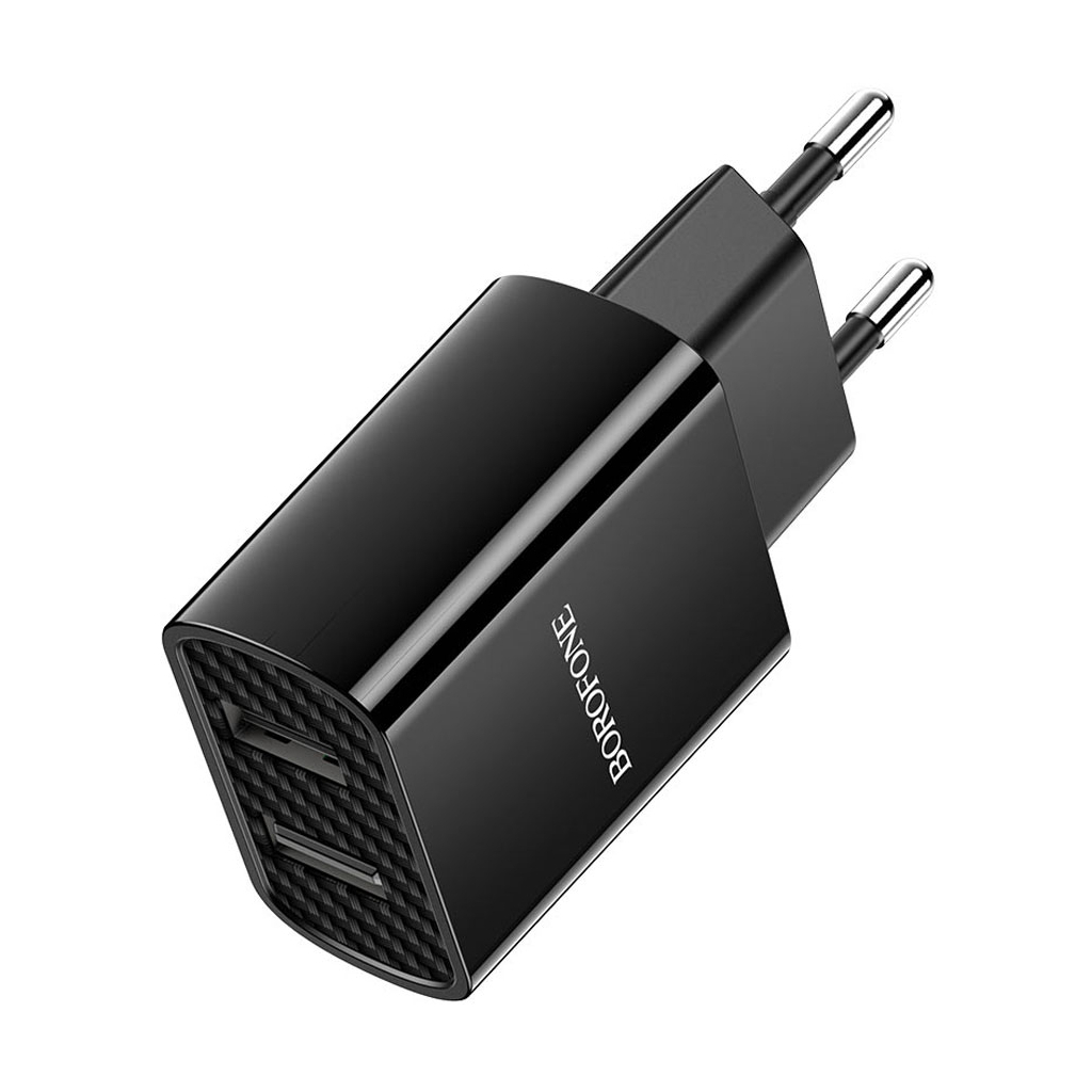 Зарядний пристрій BOROFONE BA53A 2xUSB 10.5W black (6931474739131) - зображення 4