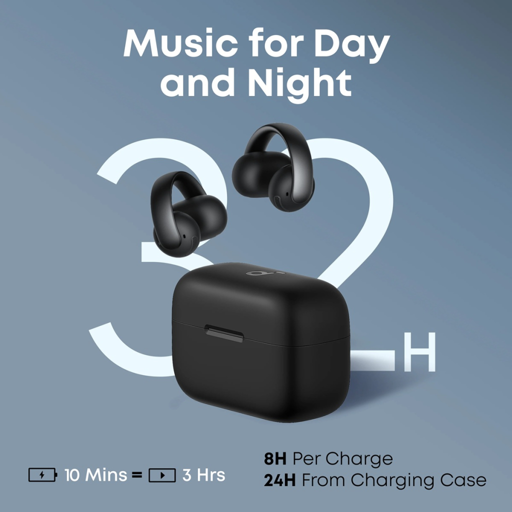 Навушники Anker SoundСore AeroClip Black (A3388G11) - зображення 2
