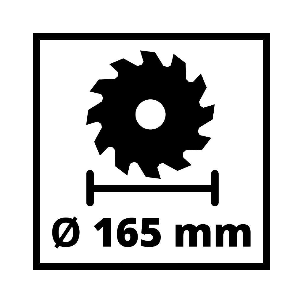 Дискова пила Einhell TE-CS 18/165-1LI - Solo PXC 18V, 165х20 мм, 2.6кг (без АКБ та ЗП) (4331207) - зображення 10