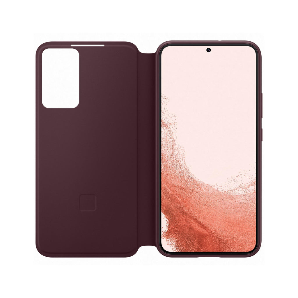 Чохол до мобільного телефона Samsung Smart Clear View Cover Galaxy S22 Plus Burgundy (EF-ZS906CEEGRU) - зображення 3