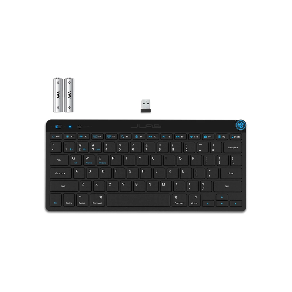 Клавіатура Jlab GO Bluetooth/Wireless Black (IEUKGOKEYBRBLK4) - зображення 4