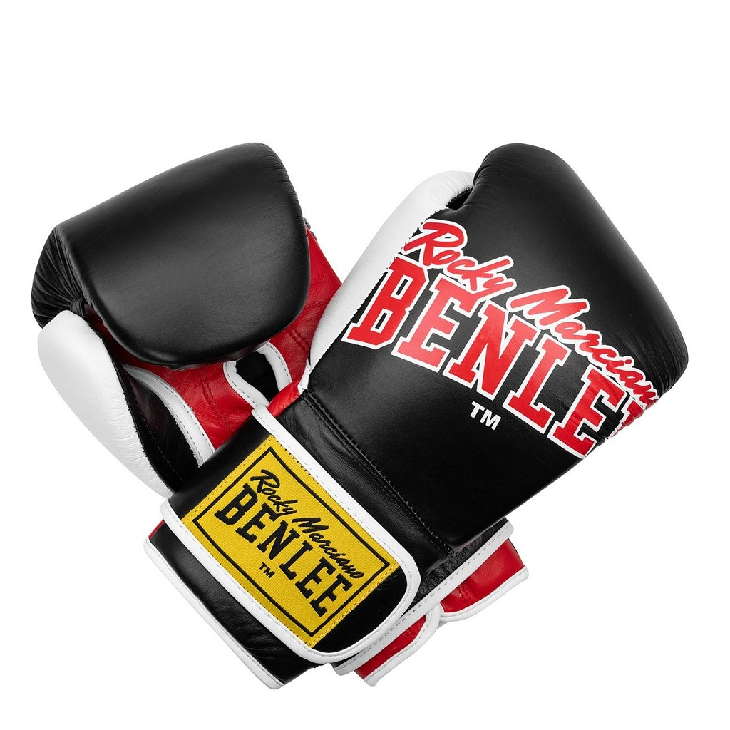 Боксерські рукавички Benlee Bang Loop Шкіра 12oz Чорно-червоні (199351 (Black Red) 12 oz.) - зображення 1