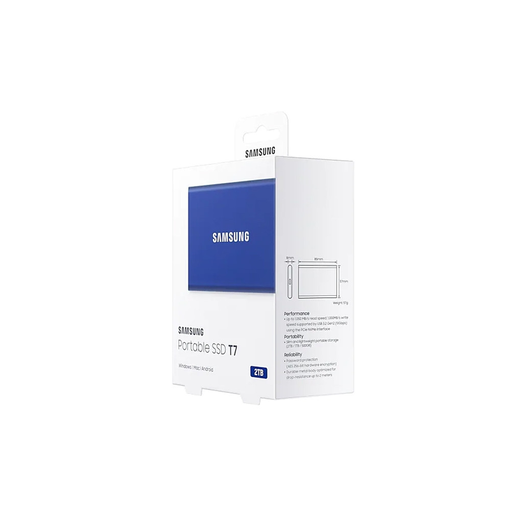 Накопичувач SSD USB 3.2 2TB T7 Samsung (MU-PC2T0H/WW) - изображение 10