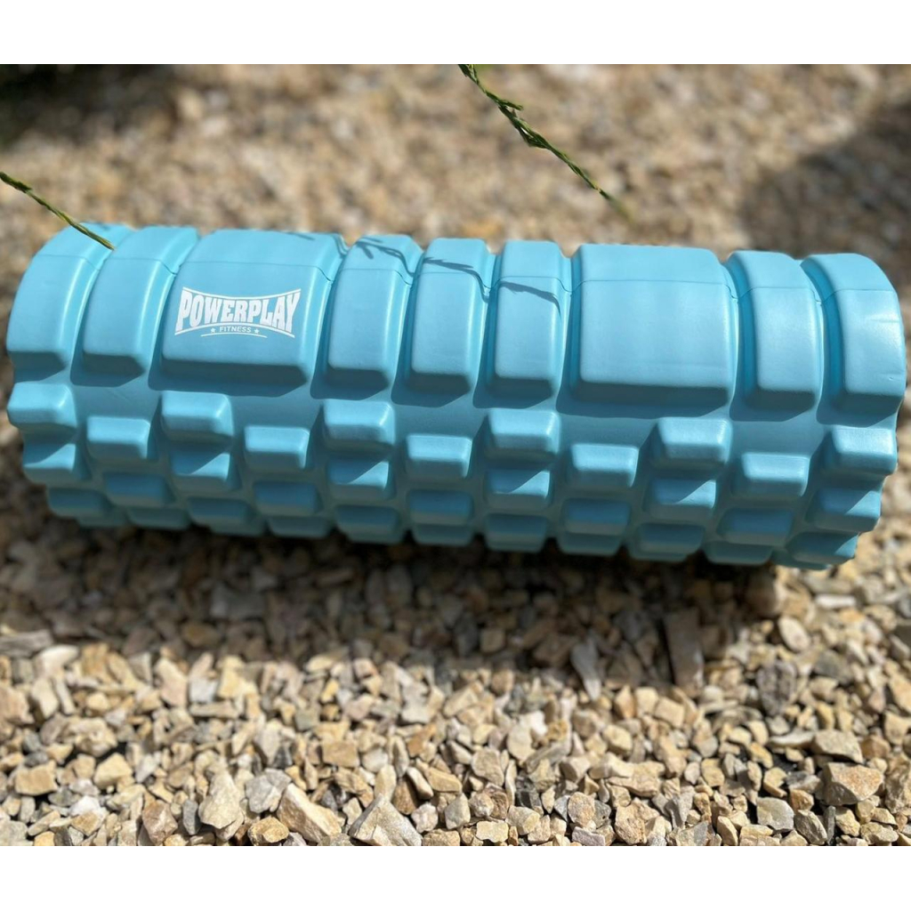 Масажний ролик PowerPlay 4025 Massage Roller 33x14см Синій (PP_4025_Blue) - зображення 5
