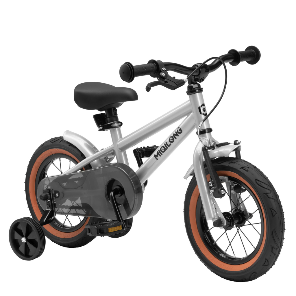 Дитячий велосипед Miqilong ST 12" сріблий (RBB-ST12-SILVER) - зображення 1