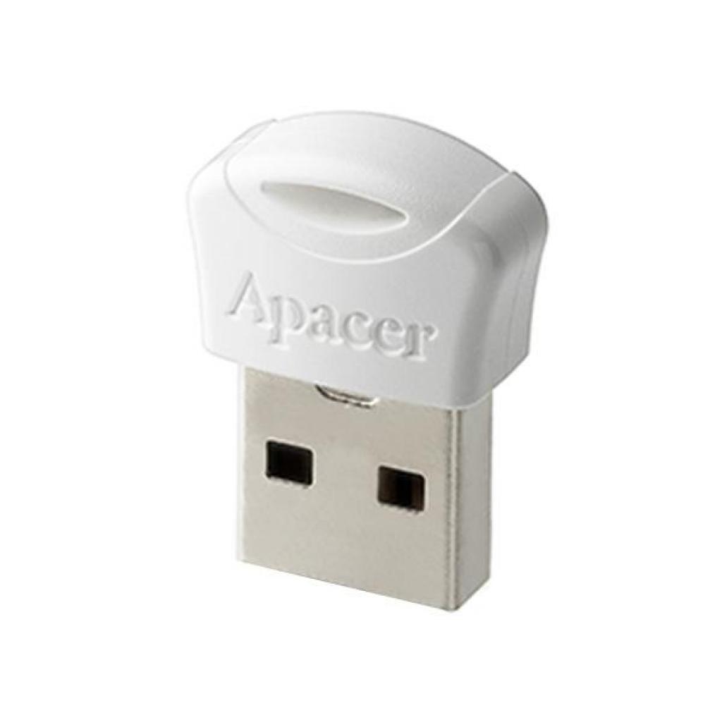 USB флеш накопичувач Apacer 64GB AH116 White USB 2.0 (AP64GAH116W-1) - зображення 2
