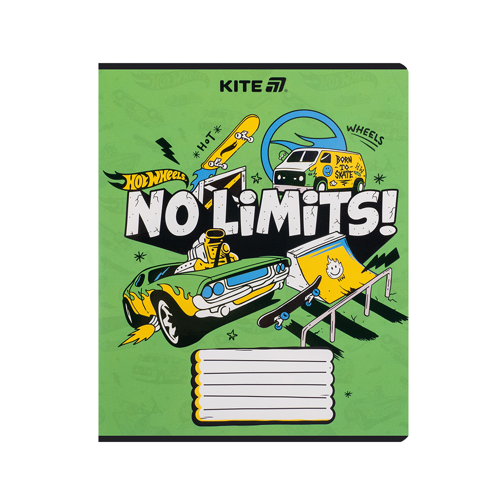 Зошит Kite Hot Wheels, 18 аркушів, лінія (HW25-237) - изображение 6