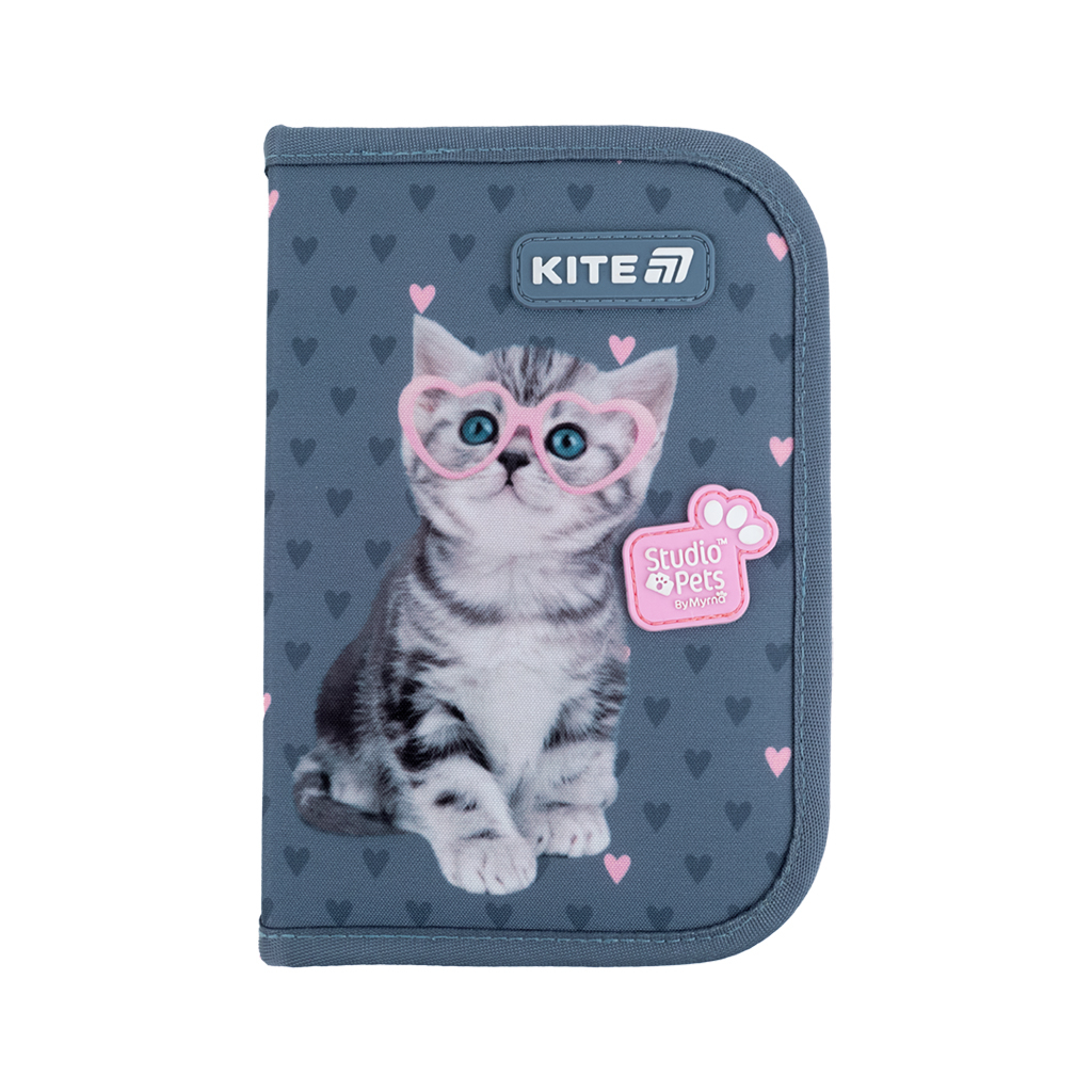 Пенал Kite 622-1 Studio Pets, 1 відділення, 2 відвороти (SP25-622-1) - изображение 3