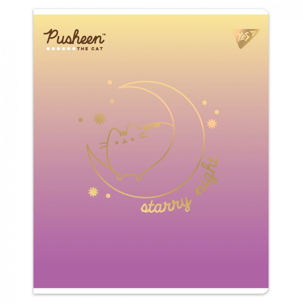 Зошит Yes Goldstar Pusheen 18 аркушів лінія (767530) - зображення 6