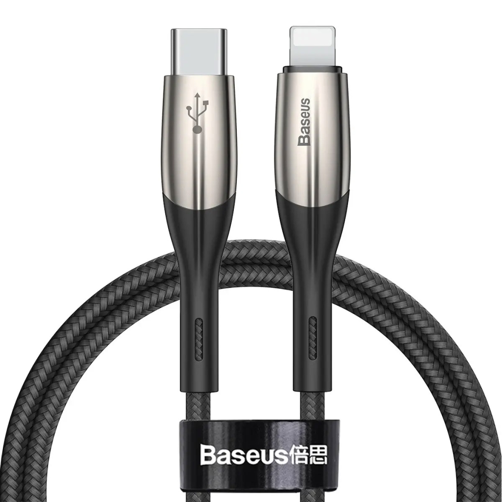 Дата кабель USB-C to Lightning 1.0m 18W black Baseus (CATLSP-01) - зображення 1