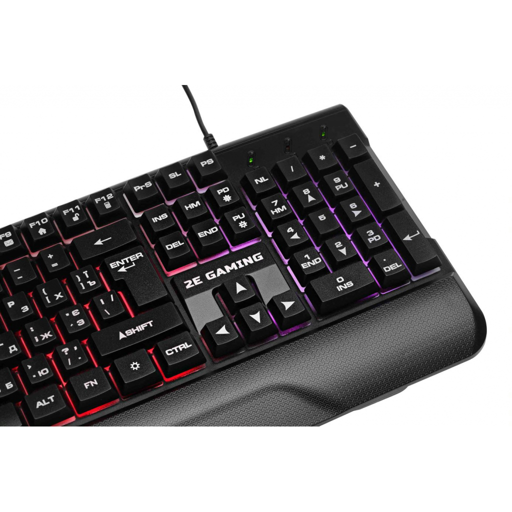 Клавіатура 2E KG310 LED USB Black Ukr (2E-KG310UB) - зображення 6