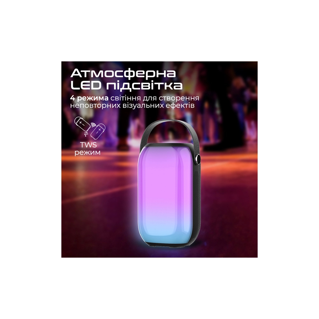 Акустична система Promate Spectro-20 20W Black (spectro-20) - зображення 3