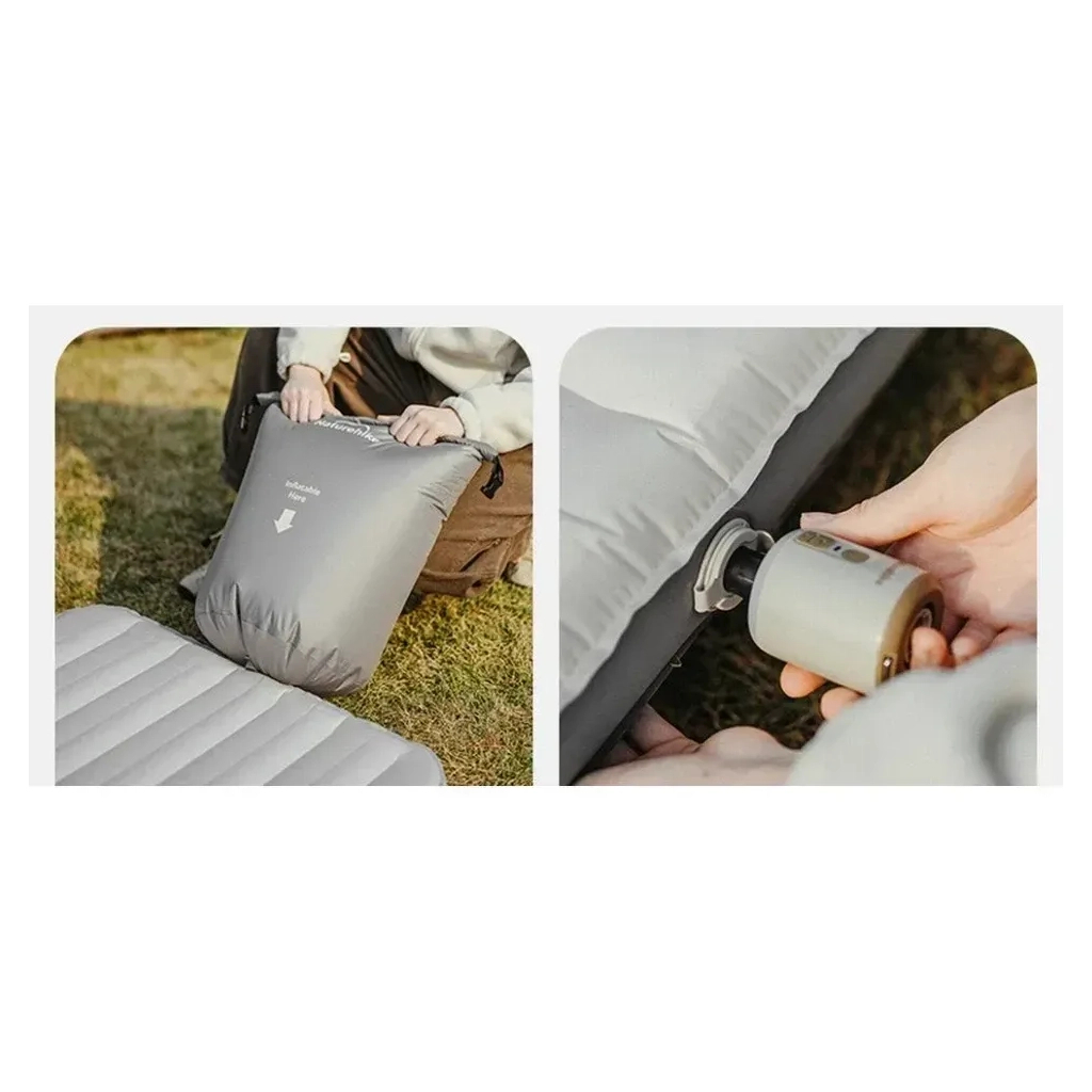 Матрац надувний Naturehike CNK2450WS034, 198х68х9.5 см, коричневий, із мішком для надування (6927595798881) - picture 6