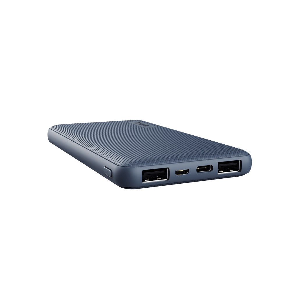 Батарея універсальна Trust 10000mAh Primo ECO, 2хUSB-A/USB-C, 15W, blue (25028_TRUST) - зображення 1