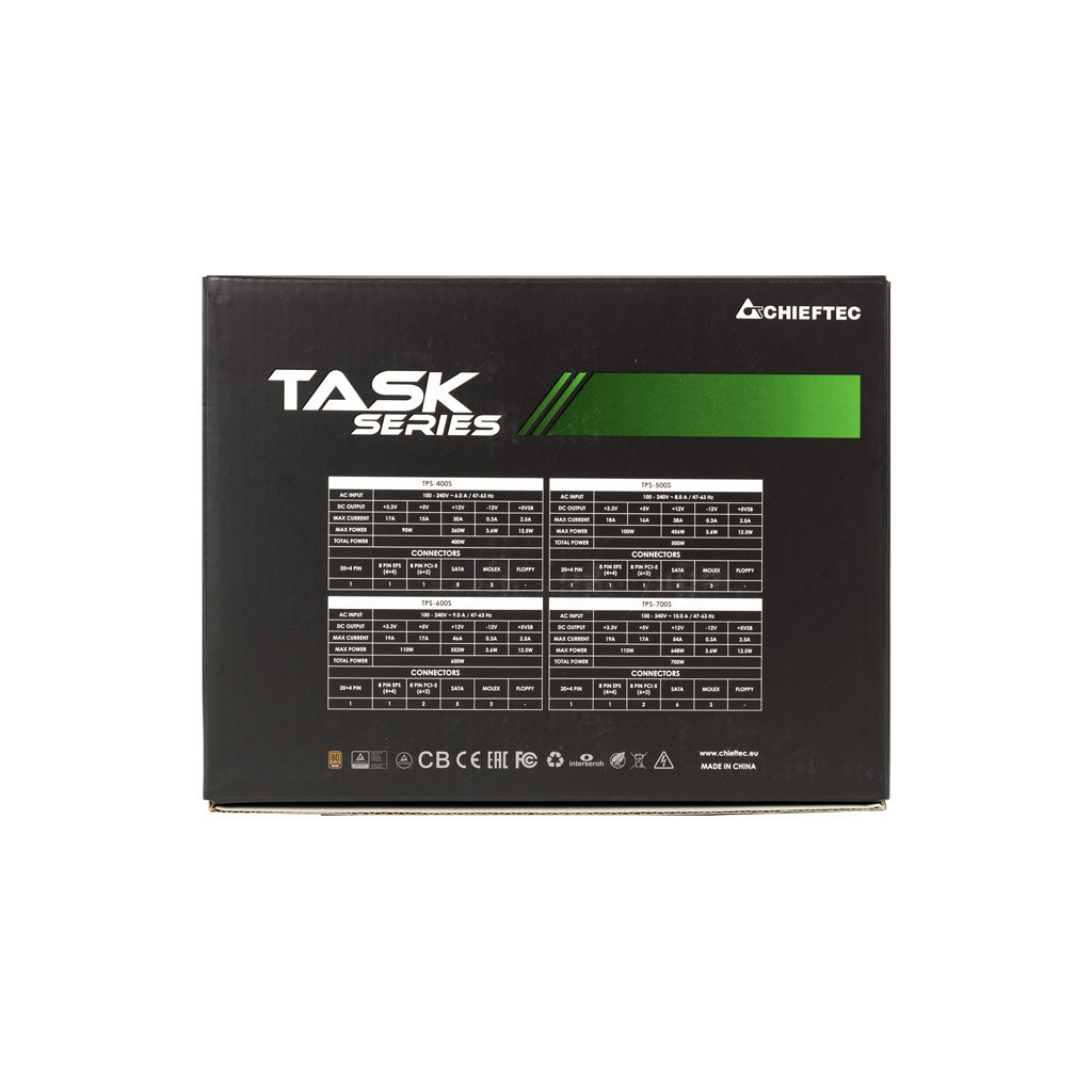 Блок живлення Chieftec 400W (TPS-400S) - изображение 5
